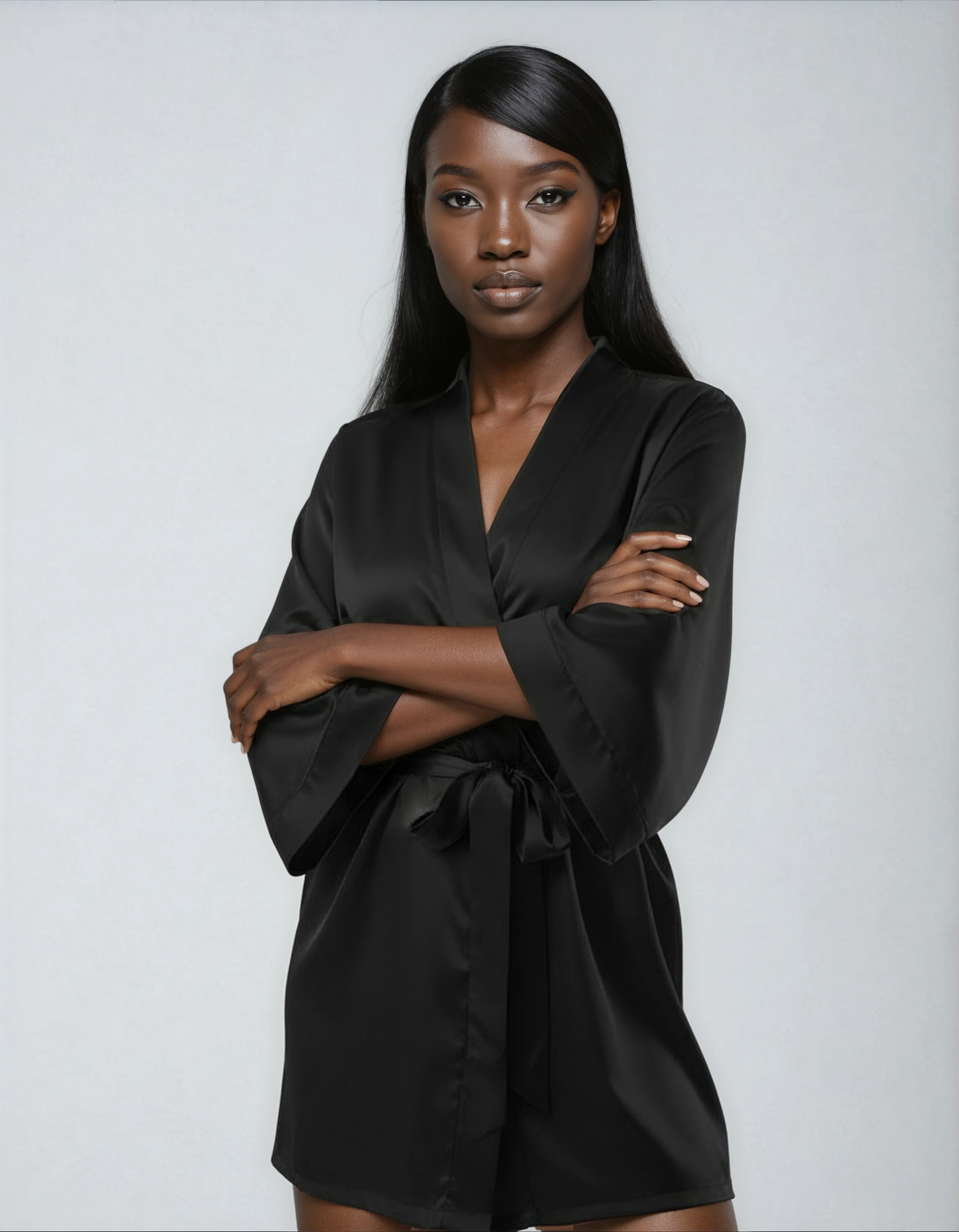 Comfit® – Luxuriöser Satin-Kimono